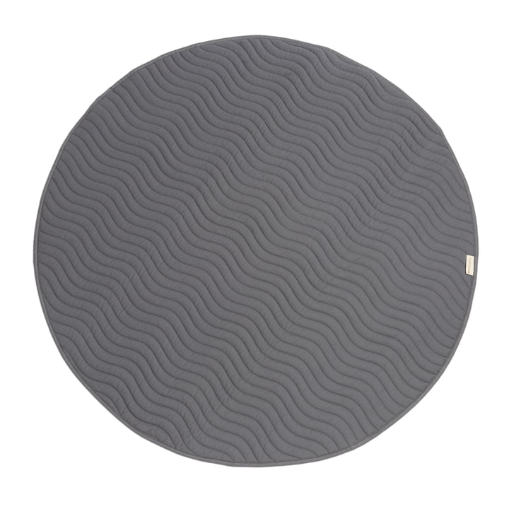 Kiowa Kinderteppich Ø 105 cm von Nobodinoz in slate grey
