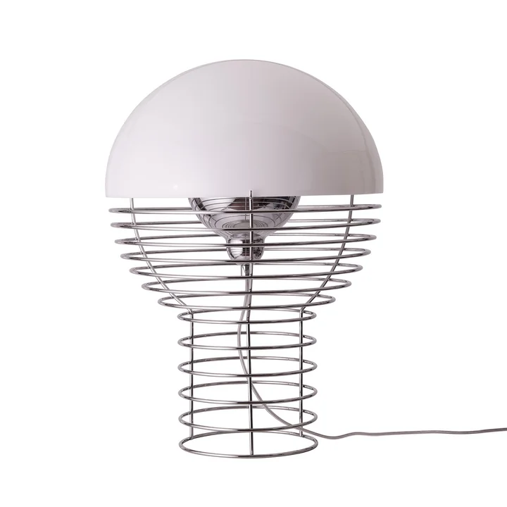 Wire Tischleuchte Ø 40 cm, weiß von Verpan