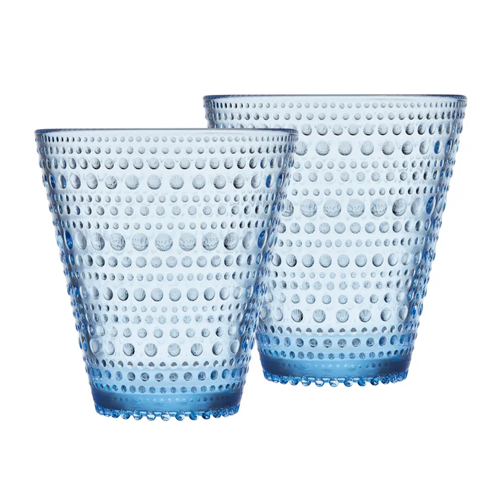 Kastehelmi Trinkglas 30 cl von Iittala in aqua (2er-Set)