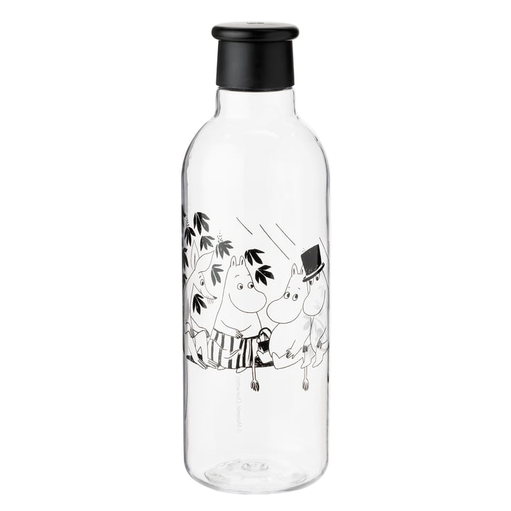 Rig-Tig by Stelton - Drink-It Moomin Wasserflasche 0.75 l, schwarz