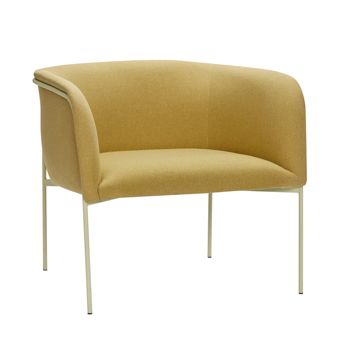 Lounge Stuhl, gelb von Hübsch Interior