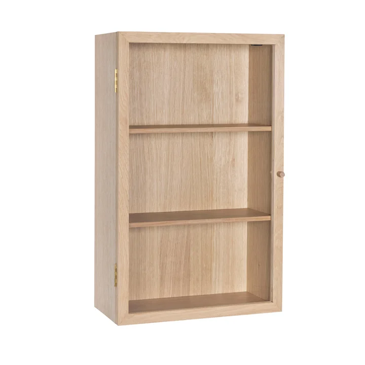 Wandschrank mit Glastür, Eiche von Hübsch Interior