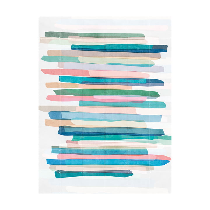 Pastel Stripes Wandbild von IXXI