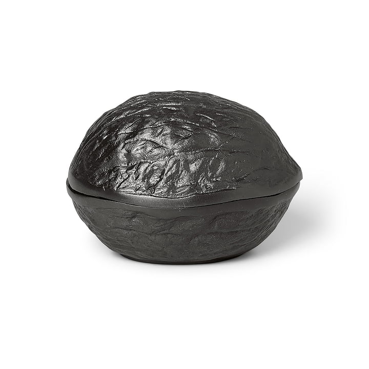 Forest Nut Deko Box von ferm Living in der Farbe schwarz