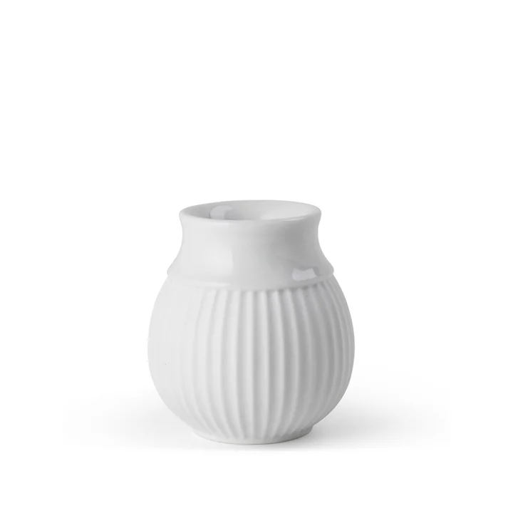Curve Kerzenhalter H 7 cm, weiß von Lyngby Porcelæn
