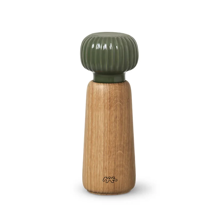 Hammershøi Salz- und Pfeffermühle von Kähler Design in der Farbe dunkelgrün