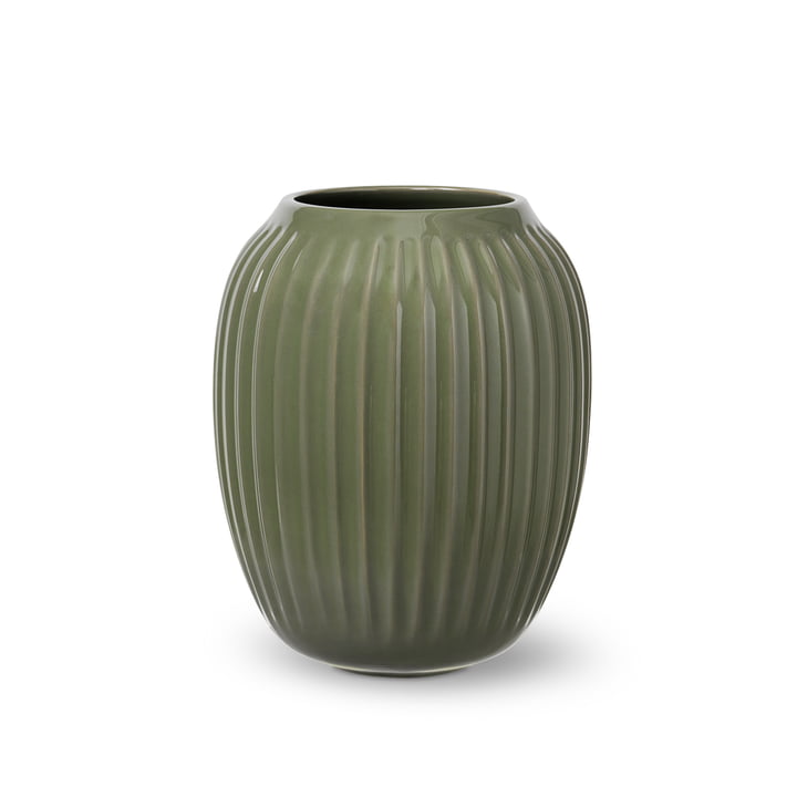 Hammershøi Vase von Kähler Design in der Farbe dunkelgrün