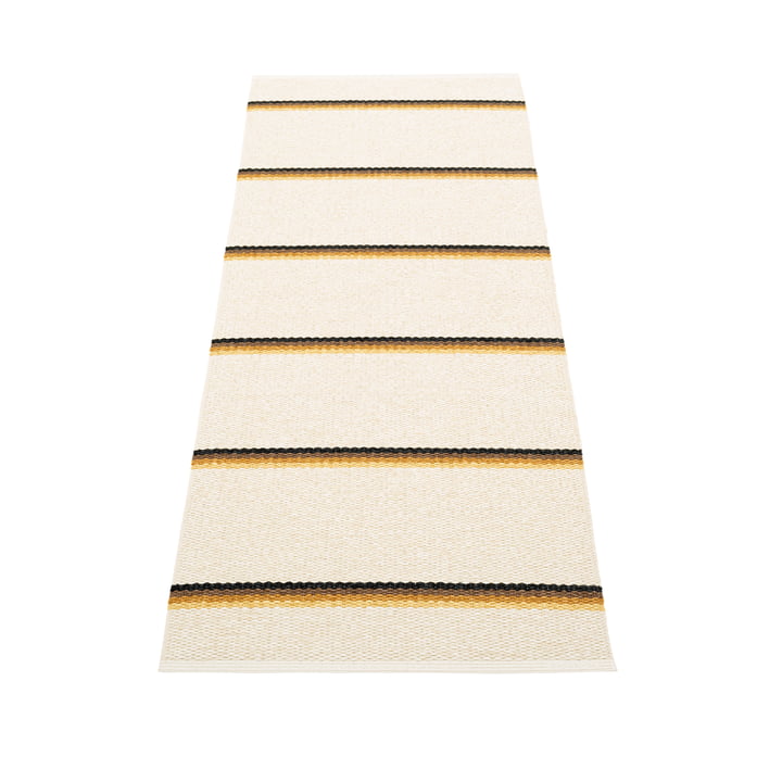 Olle Teppich , 70 x 180 cm von Pappelina in ochre / vanilla