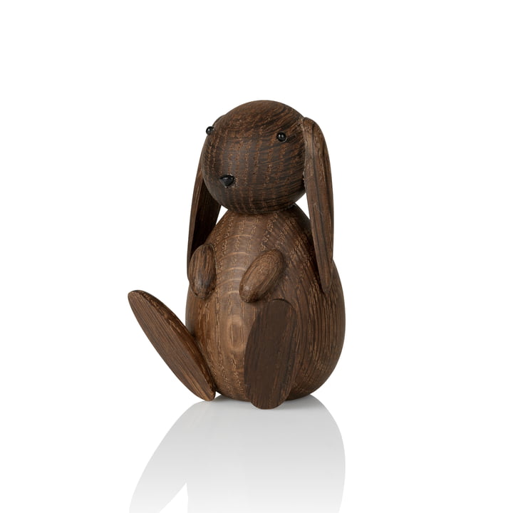 Bunny Holzfigur H 8,5 cm von Lucie Kaas in Eiche geräuchert