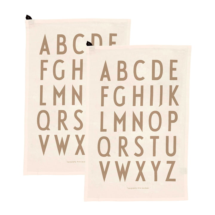 Classic Geschirrtuch (2er-Set) von Design Letters in off-white