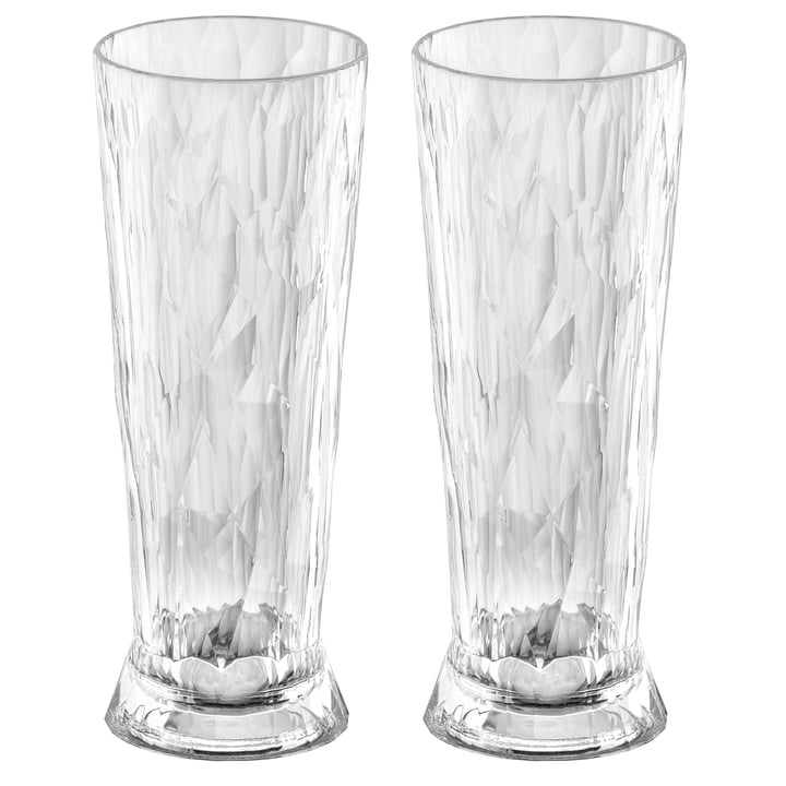 Club No. 11 Weizenbierglas 0.5 l von Koziol in der Ausführung crystal clear