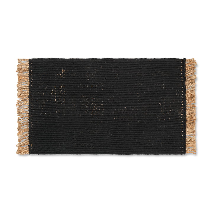 Block Fußmatte von ferm Living in der Farbe schwarz