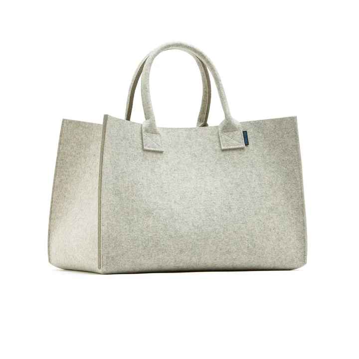 Bigi Filzkorb mit 2 Tragegriffen von Hey Sign in marmor