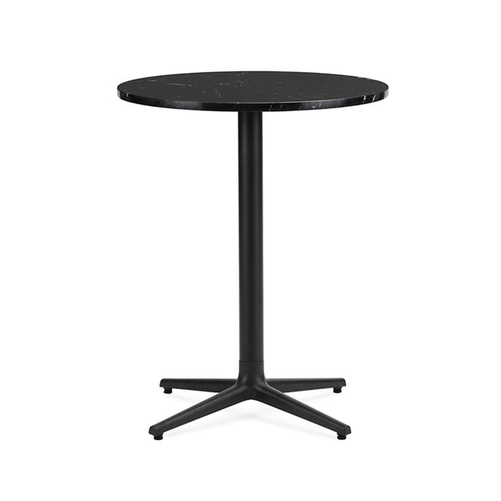 Allez Tisch 4L H 75 x Ø 60 cm von Normann Copenhagen in Marmor schwarz