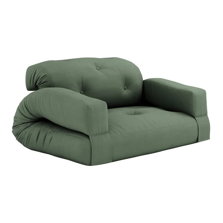Hippo Sofa 140 x 200 cm von Karup in olivgrün