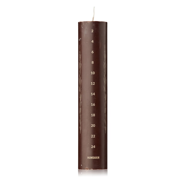Adventskerze, H 25 cm, mahogany von Humdakin