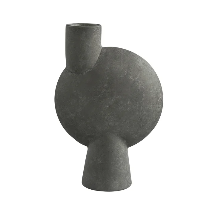 Sphere Vase Bubl Big von 101 Copenhagen in dunkelgrau