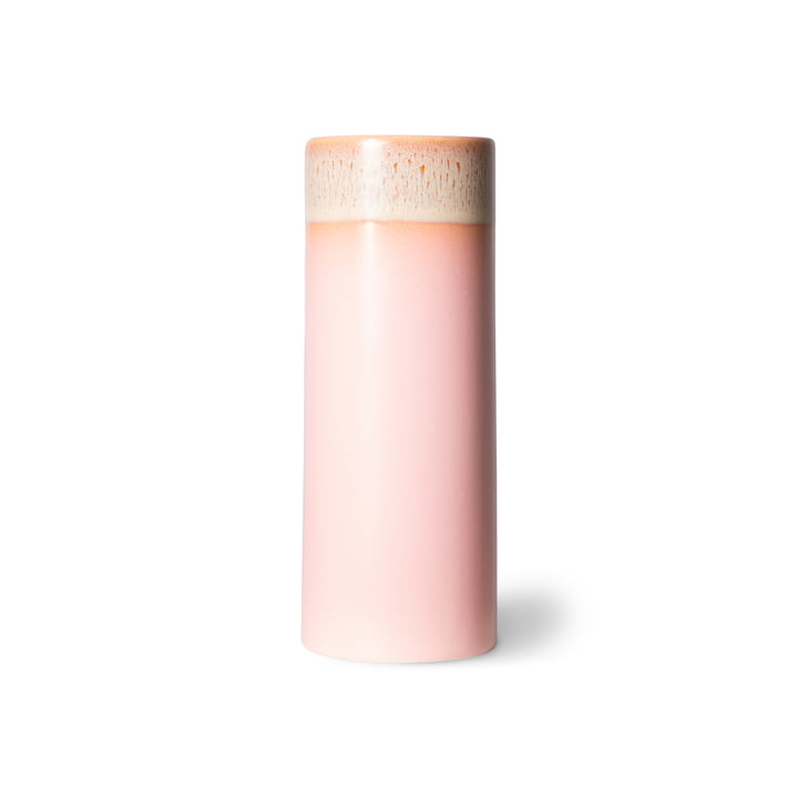 70's Keramik Vase XS von HKliving in der Ausführung pink