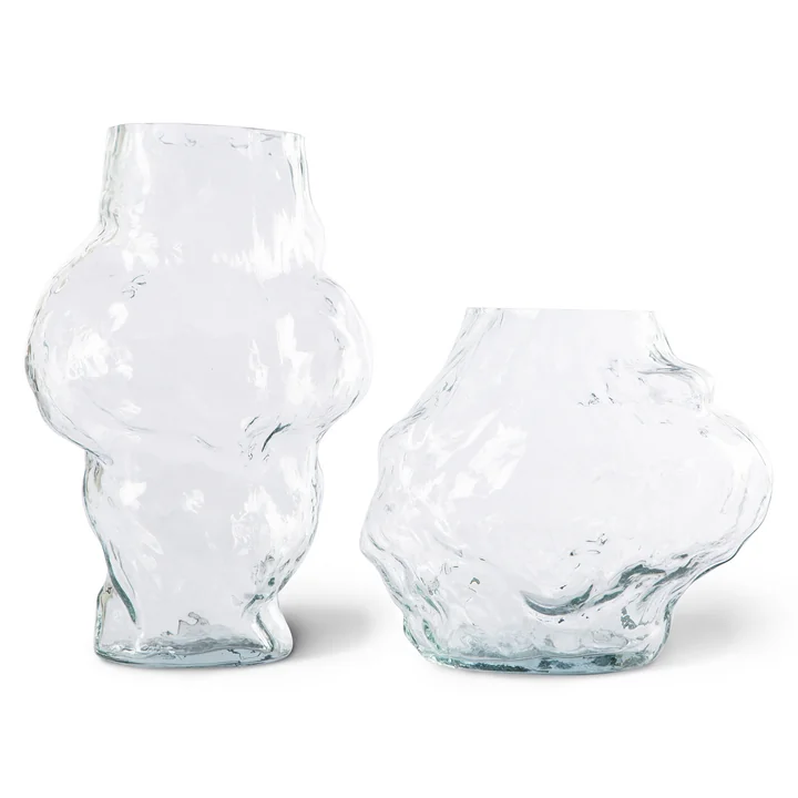 Objects Cloud Vase von HKliving in der Ausführung klar