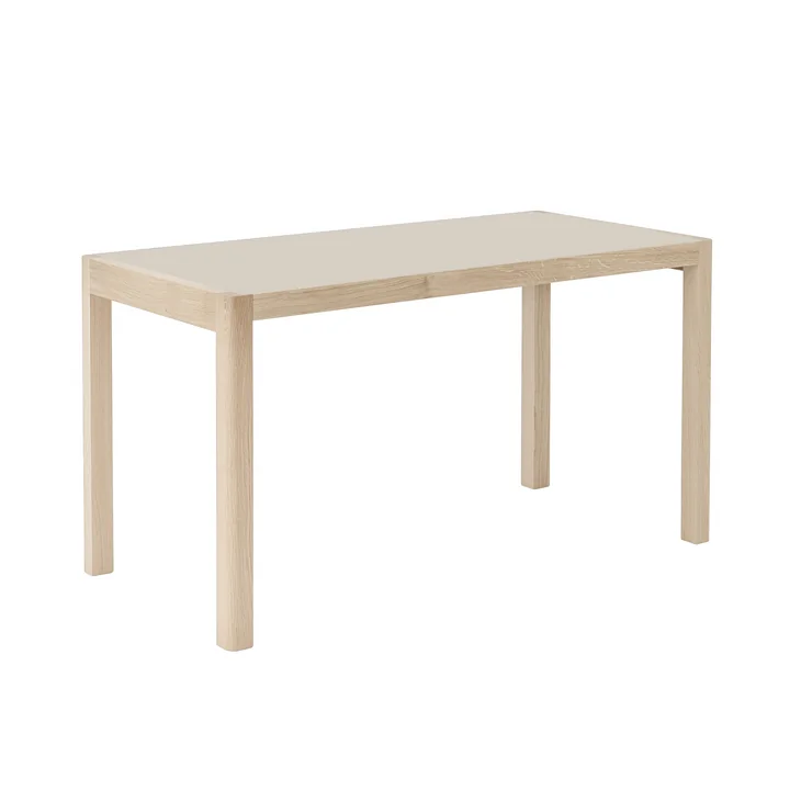 Workshop Schreibtisch von Muuto in der Ausführung Eiche / warmes grau