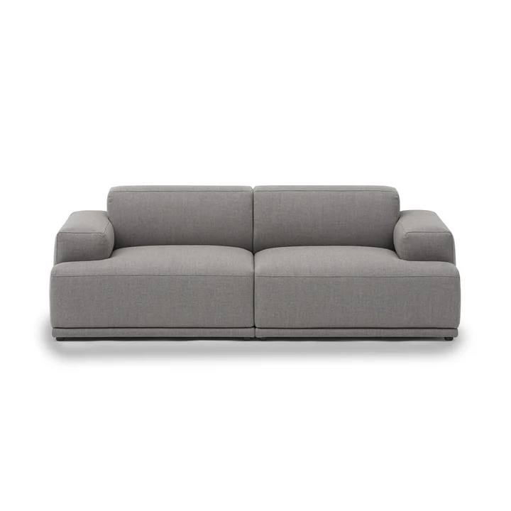 Connect Soft Modular Sofa 2-Sitzer Konfiguration 1 von Muuto in der Ausführung Re-Wool 128