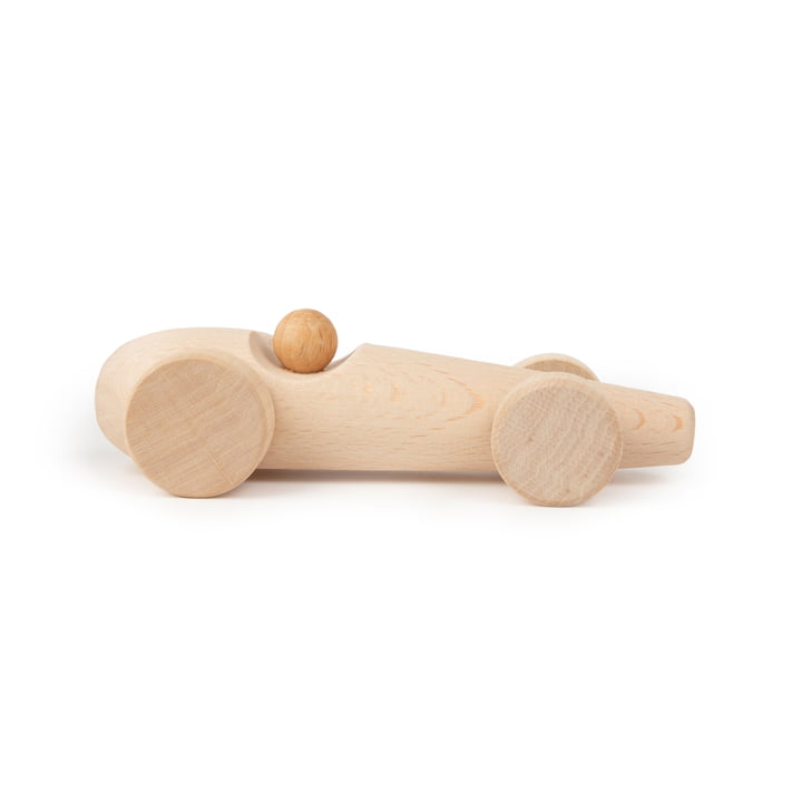 Spielzeug Rennauto aus Holz von Nobodinoz in der Ausführung buche