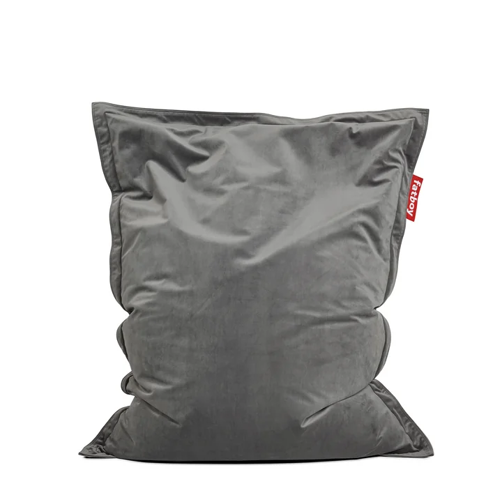 Sitzsack Original Slim Velvet recycled von Fatboy in der Farbe taupe