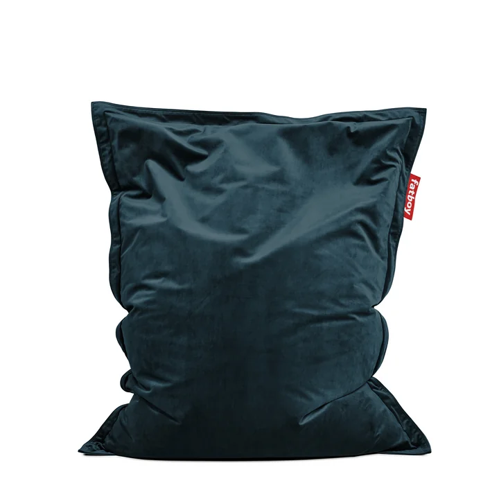 Sitzsack Original Slim Velvet recycled von Fatboy in der Farbe petrol