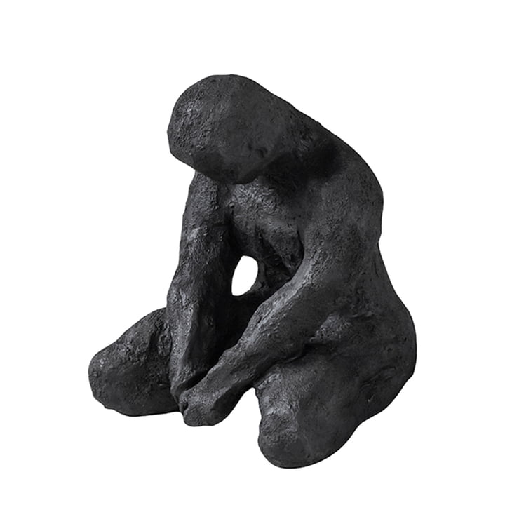Art Piece Deko-Figur Meditation von Mette Ditmer in schwarz