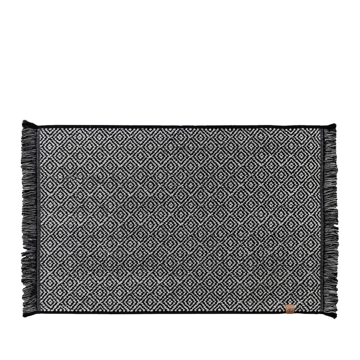 Morocco Badematte 50 x 80 cm von Mette Ditmer in schwarz / weiß