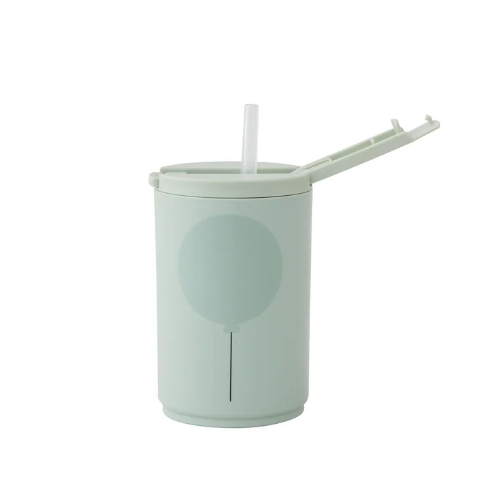 Kids life Trinkhalm-Becher 330 ml von Design Letters in hellgrün