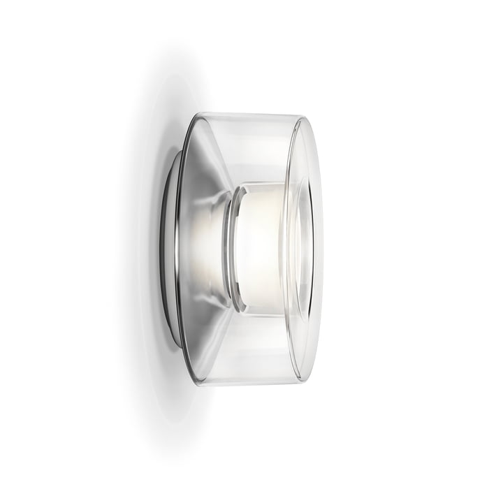 Curling LED-Wandleuchte M von serien.lighting in Acrylglas / klar