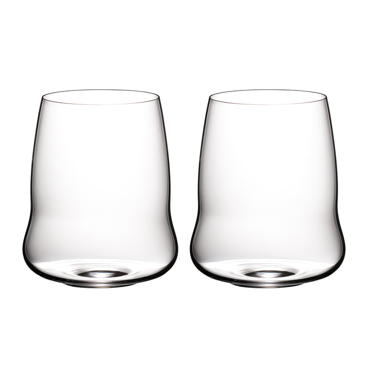 SL Stemless Wings Cabernet Sauvignon Weinglas 670 ml von Riedel in transparent (2er-Set)