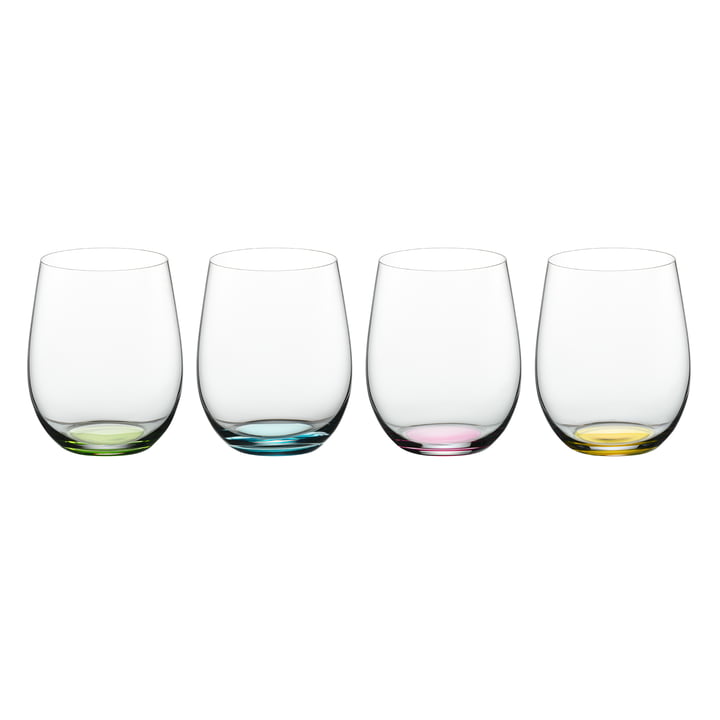 O Wine Happy O Wasserglas 320 ml von Riedel in transparent / mehrfarben (4er-Set)