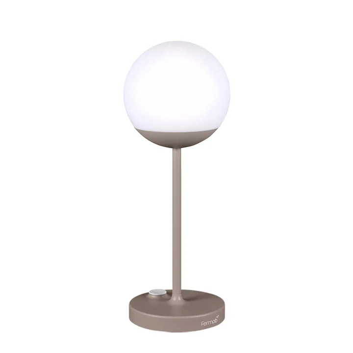 Die Mooon! Akku LED-Leuchte von Fermob, H 41 cm, muskat