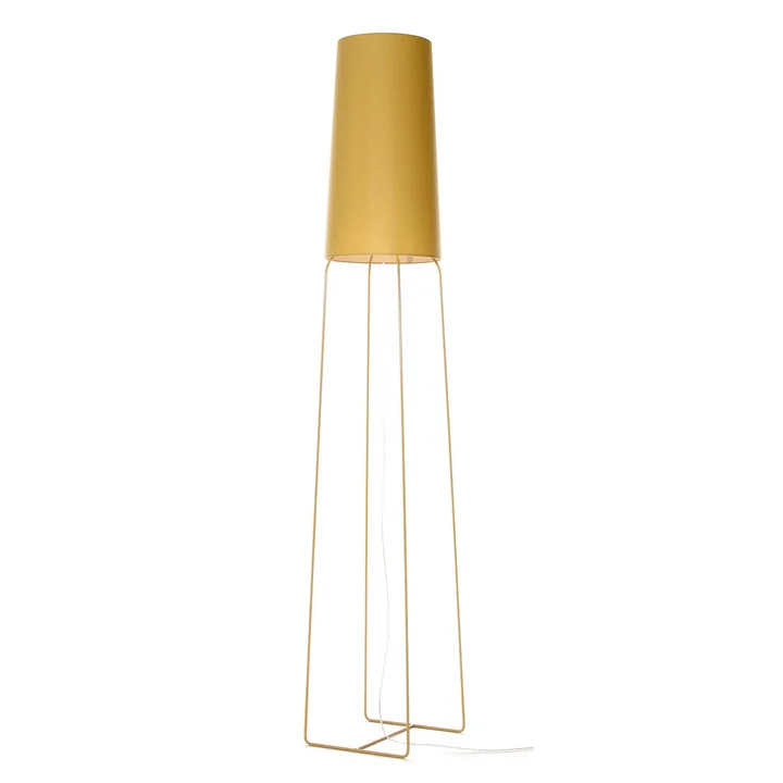 Slimsophie Stehleuchte mit LED-Dimmer von frauMaier in senfgold (RAL 1002)