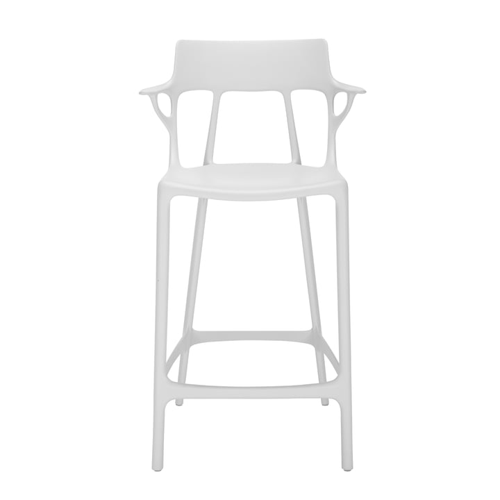 AI Barstuhl recycled  SH 65 cm von Kartell in weiß