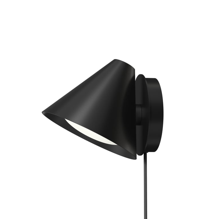 Keglen LED Wandleuchte D2W von Louis Poulsen in schwarz
