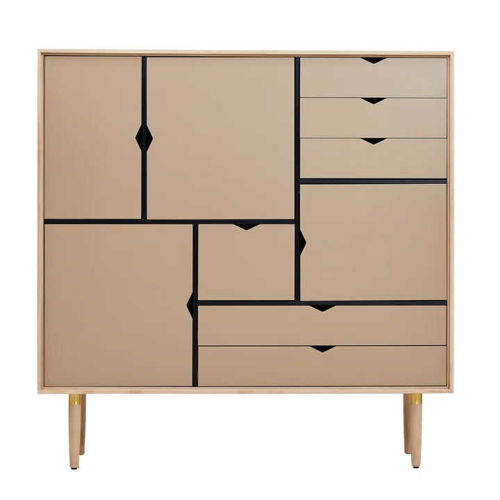 S3 Kommode von Andersen Furniture in Eiche geseift / Fronten kashmir