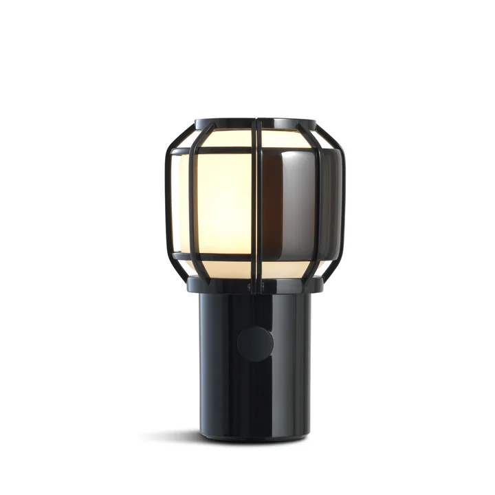 Chispa Outdoor Akku LED Tischleuchte, Ø 10 cm von marset in schwarz