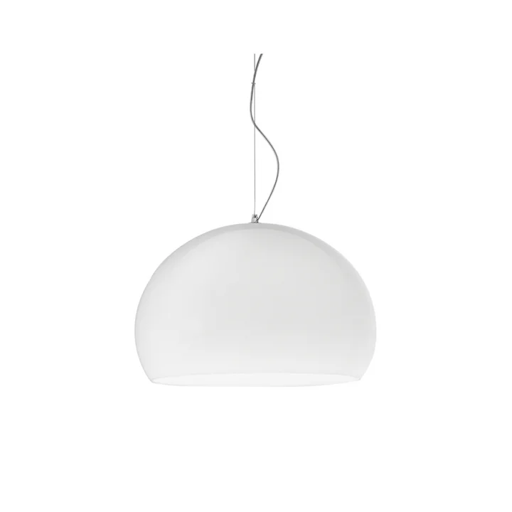 Small FL/Y Pendelleuchte von Kartell in weiß glänzend
