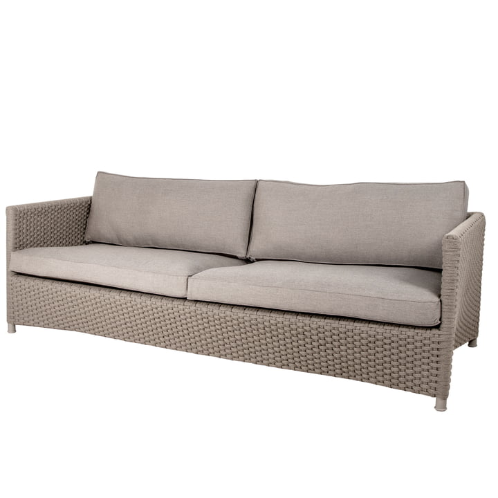 Diamond Outdoor Sofa von Cane-line in der Farbe taupe