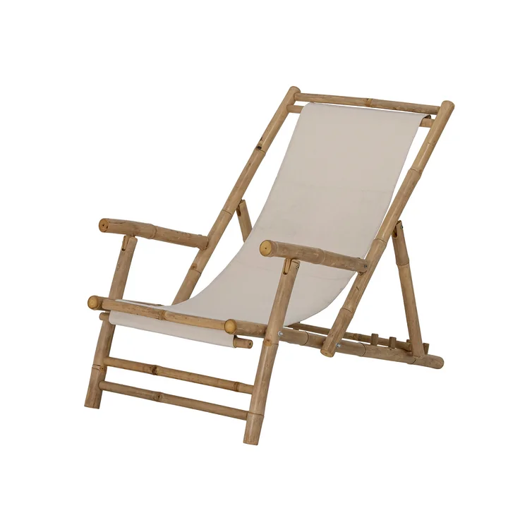 Korfu Outdoor Liegestuhl von Bloomingville in Bambus / natur