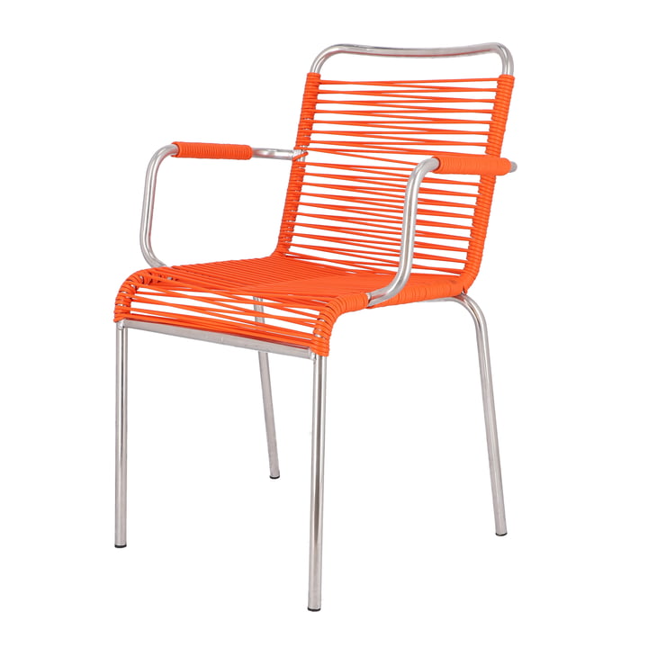 Mya Spaghetti Outdoor Stuhl von Fiam in orange