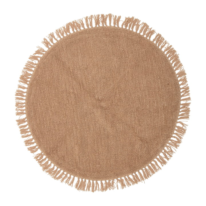 Lenea Teppich, Ø 110 cm von Bloomingville in braun