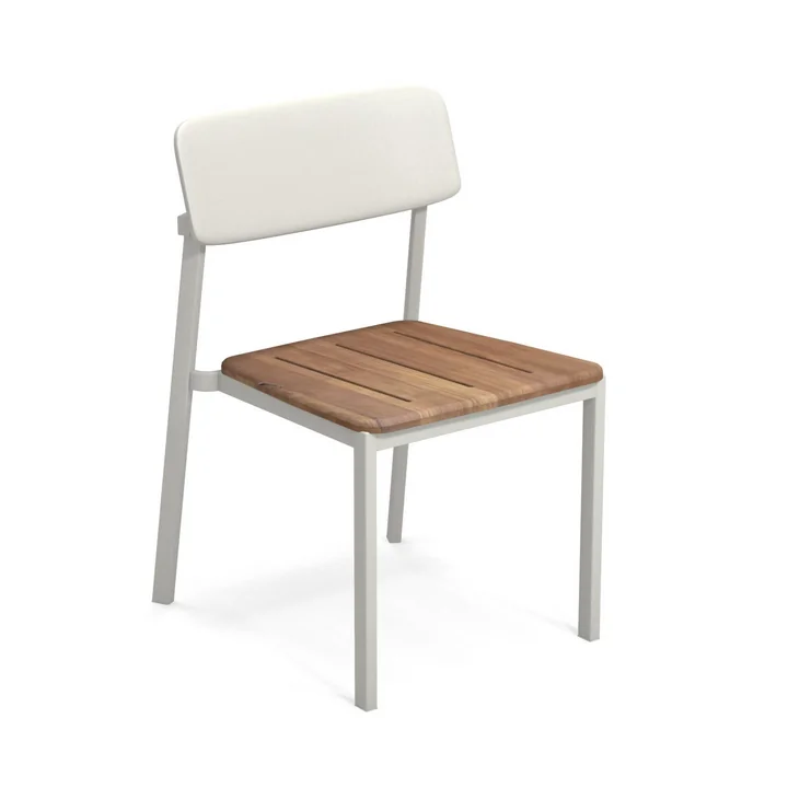 Shine Outdoor Stuhl von Emu in Teak / weiß