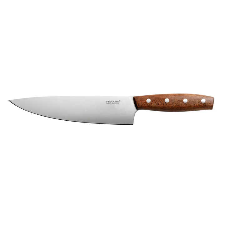 Norr Kochmesser 20 cm von Fiskars in Edelstahl / Ahorn