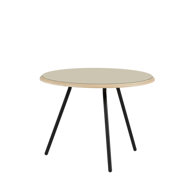 Soround Side Table H 44 cm / Ø 60 cm von Woud in Laminat beige (Fenix)
