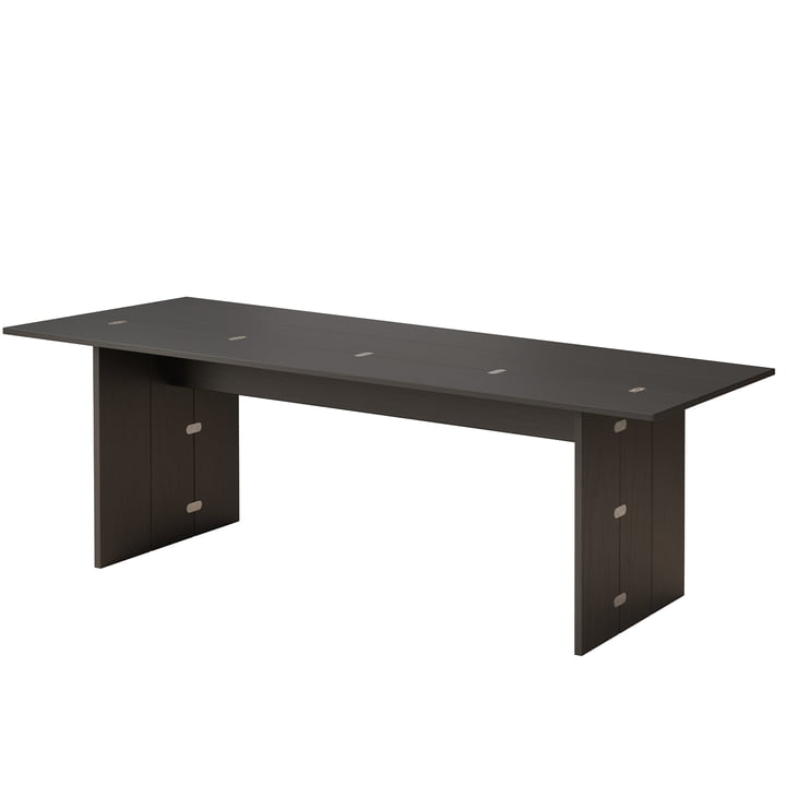 Flip Tisch 160 x 90 cm, Eiche schwarz gebeizt von Design House Stockholm