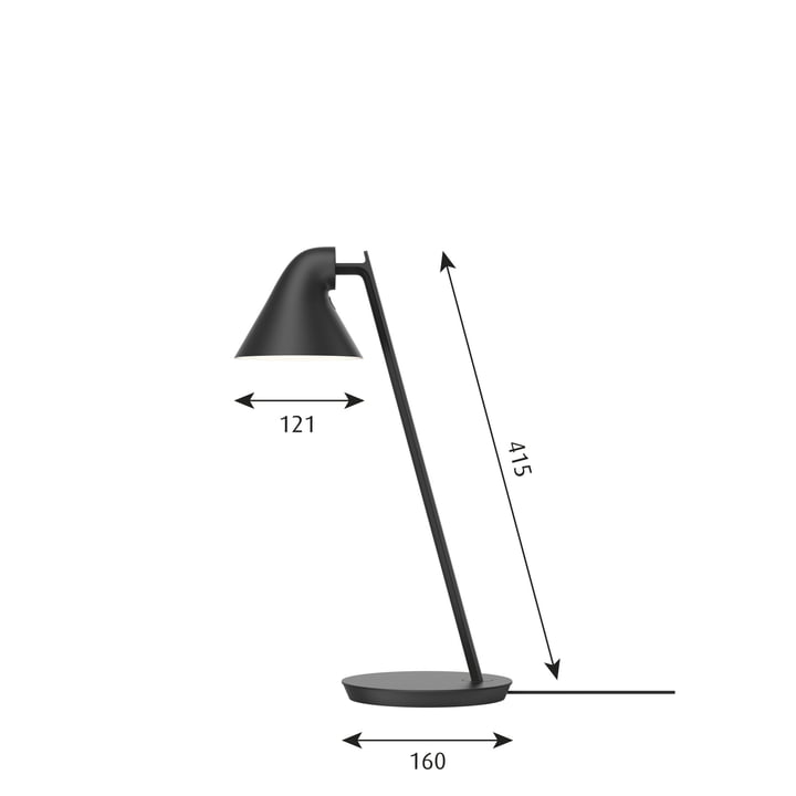 NJP Mini LED Tischleuchte von Louis Poulsen